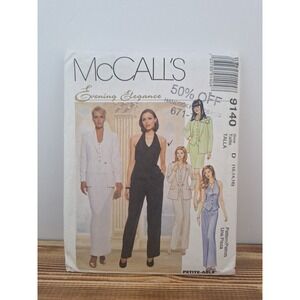 UNCUT‎ MCCALLS#9140 WOMENS SZ 8- 10-12 EVENING WARDROBE   SEWING PATTERN